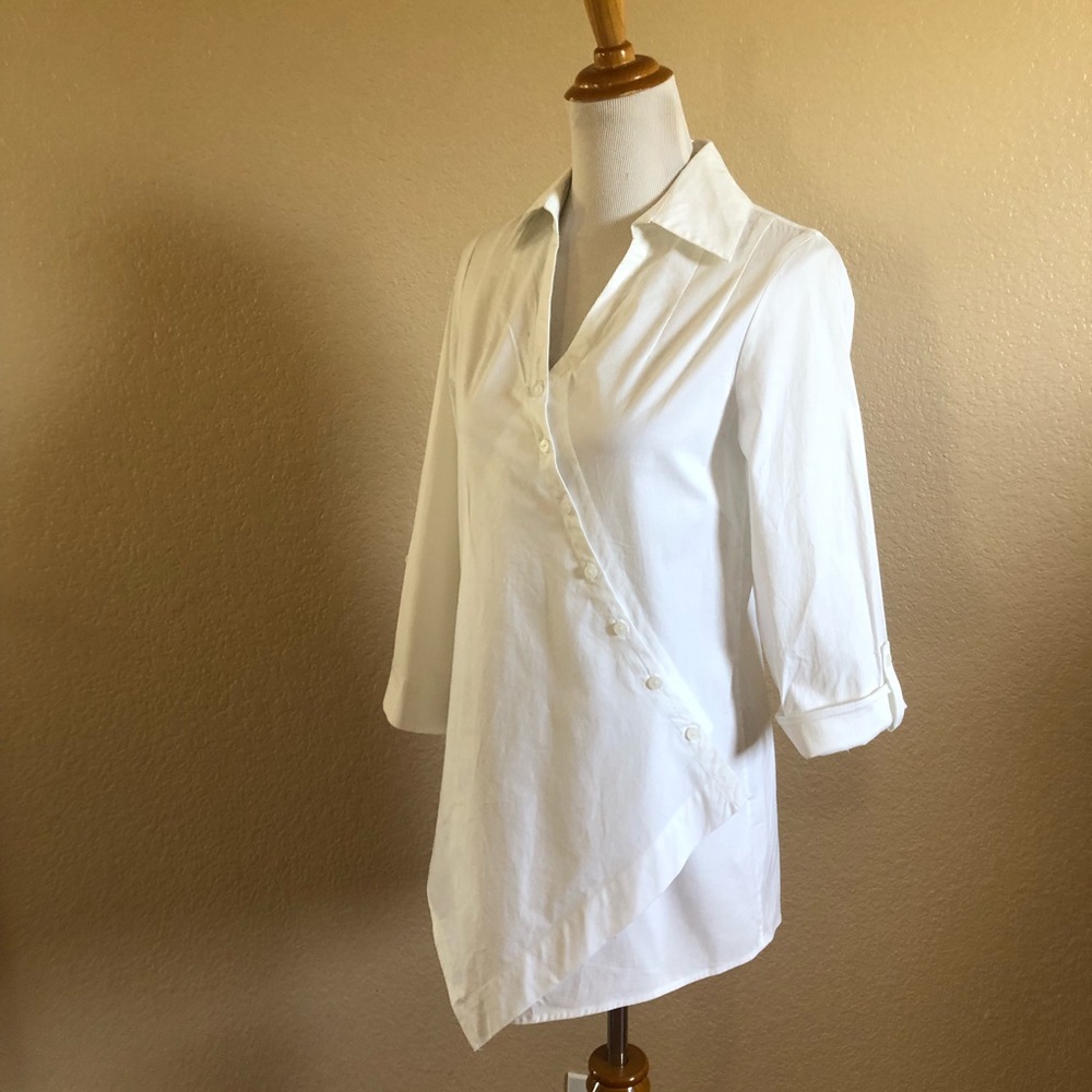 Soft Surroundings Wrap Button Down Collared Shirt… - image 6